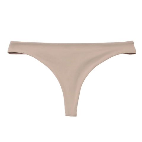 Women Seamless Thong Sexy Low Waist Nylon Breathable Underwear Invisible No Show Panties T-Back Thongs For Daily Use