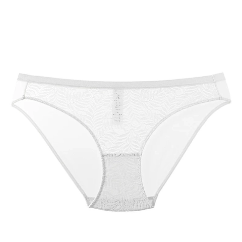 Bragas de Encaje Sexy Para Mujer Estilo Francés Ultrafinas Transpirables Cintura Baja Slips de Nylon Con Entrepierna de Algodón Lencería Diaria