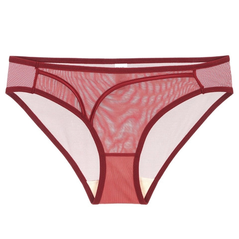 Culottes en Maille Ultra-Minces et Respirantes pour Femmes Taille Basse Lingerie en Dentelle Polyamide Avec Entrejambe en Coton