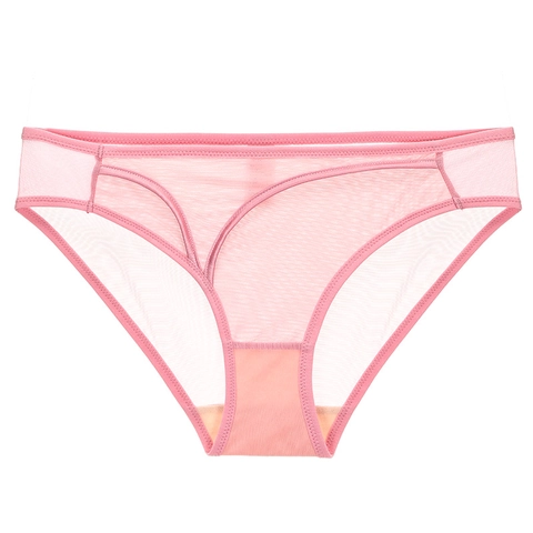 Culottes en Maille Ultra-Minces et Respirantes pour Femmes Taille Basse Lingerie en Dentelle Polyamide Avec Entrejambe en Coton
