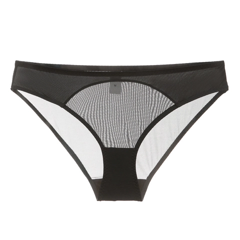 Women Sexy French Mesh Spliced Satin Briefs Ultra Thin Breathable Low Waist Panties With 100% Cotton Crotch Ladies Lingerie