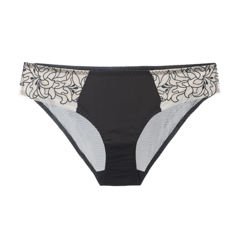 Culottes en Dentelle Sexy pour Femmes Style Français Ultra-Minces Respirantes Broderie Florale Mesh Taille Basse Entrejambe en Coton Slips Lingerie