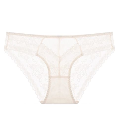 Vrouwen Sexy Kant Onderbroeken Franse Stijl Ultradun Ademend Bloem Lage Taille Slips Katoen Kruis Lingerie