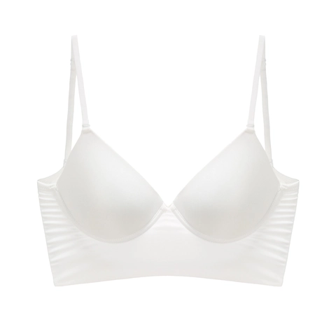Damen Seamless Rückenfreier BH Französischer Stil Weicher Bügel Sexy Dessous U-Form Rückenfrei Nylon Spandex BH
