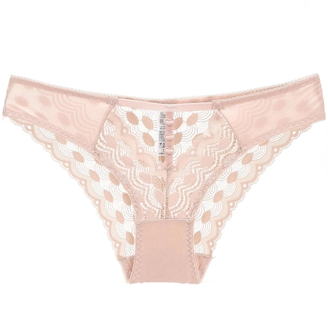 Frans Sexy Kant Slipje Voor Vrouwen Ultradun Ademend Katoenen Kruis Lage Taille Slips Hart Decoratie Ondergoed