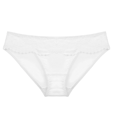 Women French Style Floral Embroidered Lace Panties Ultra Thin Cotton Crotch Low Waist Sexy Briefs Hip Lifting Underwear