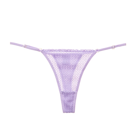 Perizomi da Donna Sexy in Pizzo e Maglia Cinghie Regolabili Vita Bassa G-string Traspirante Biancheria Intima Senza Cuciture