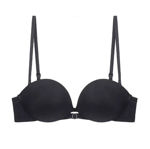 Women French Seamless Front Buckle Bra Gathering Push Up Brassiere Soft Cup Beautiful Back Multiway Straps Lingerie