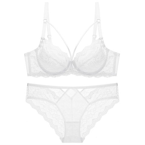 Sexy Lace Ultra Thin Bra For Women Unlined Sheer Underwire Mesh Bralette Underwear Deep V Crisscross Floral Intimates