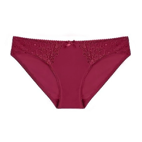 Mutandine in Pizzo Sexy da Donna Ricamo Floreale Vita Bassa Slip Traspirante Cavallo in Cotone Biancheria Intima Con Fiocco