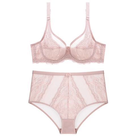 Damen Sexy Spitze BH Und Passendes Höschen Ultradünner Push Up Stickerei Lingerie Mit Bügel Blumen Unterwäsche Für Damen