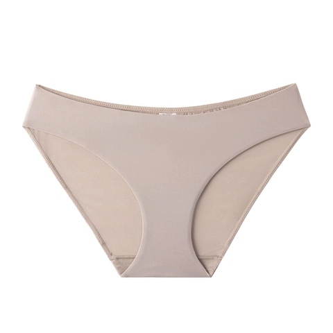 Slip da Donna senza Cuciture in Nylon Elastan Traspiranti a Vita Media con Cavallo in Cotone Tinta Unita Intimo Quotidiano Donna