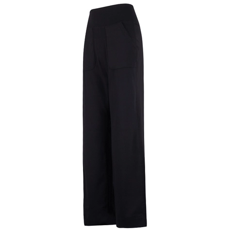 Pantalones de Yoga de Cintura Alta para Mujer Control de Abdomen Pierna Ancha Ropa Deportiva Pilates Pantalones Deportivos Con Bolsillos Nylon Espanex Transpirables