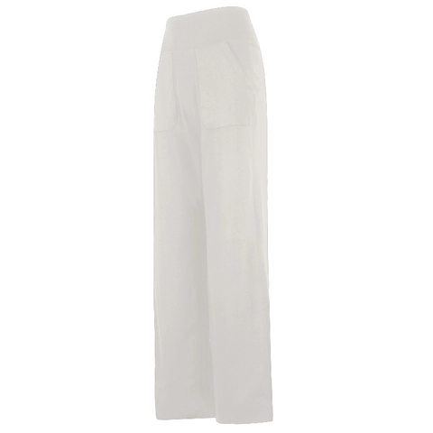 Pantalones de Yoga de Cintura Alta para Mujer Control de Abdomen Pierna Ancha Ropa Deportiva Pilates Pantalones Deportivos Con Bolsillos Nylon Espanex Transpirables