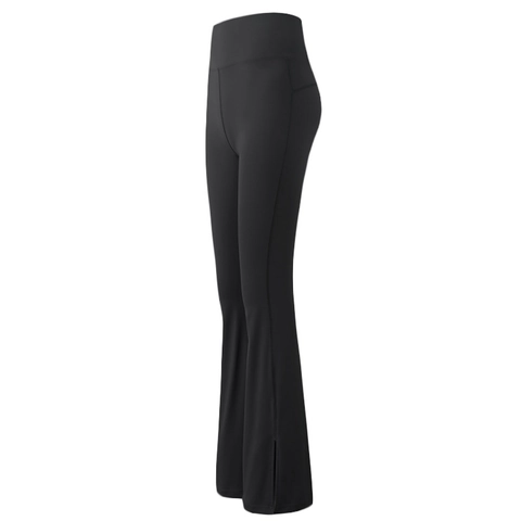 Women High Waisted Flare Yoga Pants Butt Lifting Tummy Control Split Hem Sport Leggings Athletic Fitness Workout Pants
