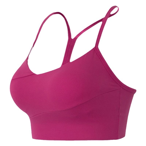 Sujetador Deportivo de Alto Impacto para Mujer Nylon Elastano Espalda de Nadador Chaleco de Yoga Color Sólido Transpirable Fitness