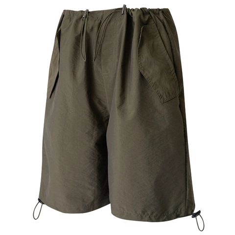 Dames Cargo Shorts Hoge Taille Losse Casual Sneldrogende Sportieve Vijfpuntsshorts Multi-zakken Outdoor Trekkoord Werkbroek