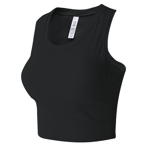 Sujetador Deportivo Acanalado para Mujer Crop Top de Yoga Cruzado Delantero Fitness Pilates de Alto Impacto Chaleco de Entrenamiento