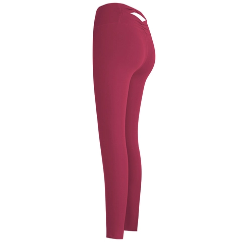 Professionelle Yoga Leggings Damen Hohe Taille Bauchkontrolle Push Up Fitnesshose Mit Rücken Aussparung Gym Sport Tights