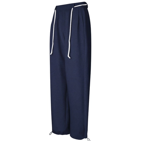 Pantaloni della Tuta a Vita Alta da Donna Gamba Larga in Misto Cotone Sportivi Larghi Con Coulisse per Corsa Palestra
