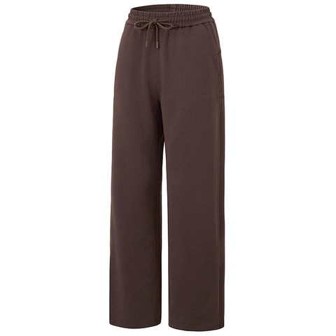 Women High Waist Wide Leg Sports Pants Loose Drawstring Sweatpants Casual Straight Yoga Trousers Autumn Winter Side Slit