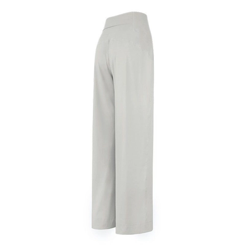 Women High Waisted Wide Leg Yoga Pants Nylon Spandex Loose Fit Straight Trousers For Fitness Running Workout Solid Color