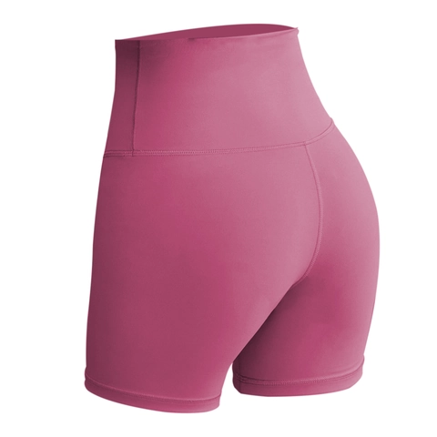 Damen Yoga Shorts High Waist Bauchkontrolle Po Lifting Fitness Fitnessstudio Workout Nylon Elasthan Atmungsaktiv Schnelltrocknend Sport Shorts