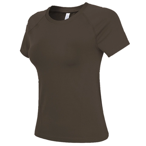 Women's Quick Dry Short Sleeve Running T-Shirt Slim Fit Breathable Fitness Top Raglan Sleeve Gym Workout Sports Activewear