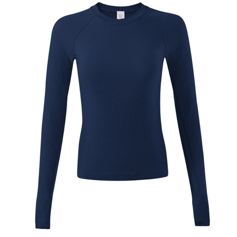 Dames Slim Fit Lange Mouw Yoga Top Sneldrogend Ademend Sport T-Shirt Raglanmouwen Gym Hardlopen Performance Activewear