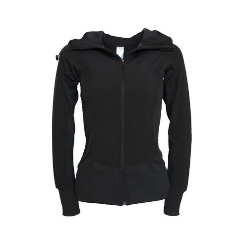 Women Slim Fit Quick Dry Sports Hoodie Jacket Full Zip Hooded Sweatshirt With Thumb Holes Breathable Activewear Running Top