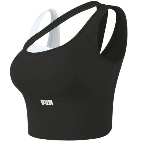Soutien Gorge de Sport Asymétrique Femmes Soutien Élevé Séchage Rapide Top Yoga Rembourré Fitness Débardeur Avec Impression de Lettres