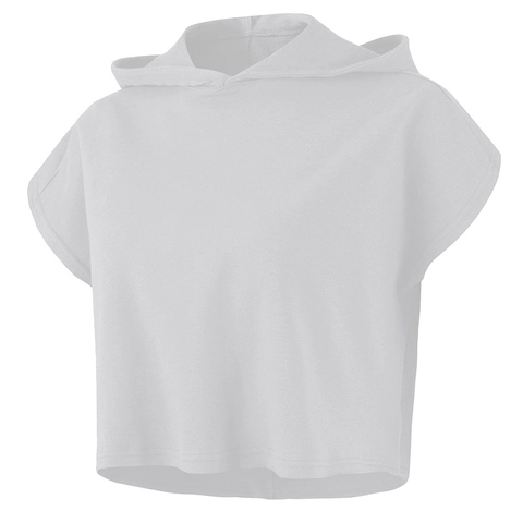 Γυναικείο Αθλητικό T-Shirt από Βαμβάκι με Κουκούλα Κοντό Μανίκι Κοντό Τοπ Γυμναστικής για Γιόγκα Τρέξιμο Γυμναστήριο