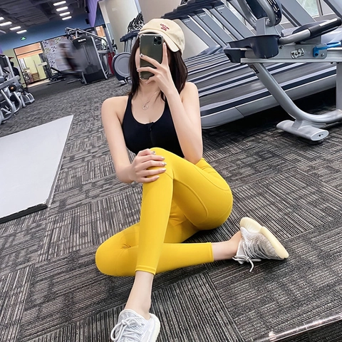 Pantaloni da Yoga a Vita Alta da Donna Sollevamento Glutei Controllo della Pancia Leggings da Palestra Traspiranti Elastici