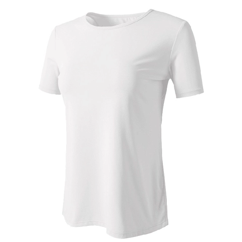 Camiseta de Yoga para Mujer Secado Rápido Transpirable Holgada Costura de Malla Espalda Descubierta Manga Corta Fitness Top