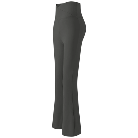 High Waist V-Neck Flare Yoga Pants For Women Butt Lifting Tummy Control Workout Leggings Flared Bootcut Yoga Trousers Sports Pants