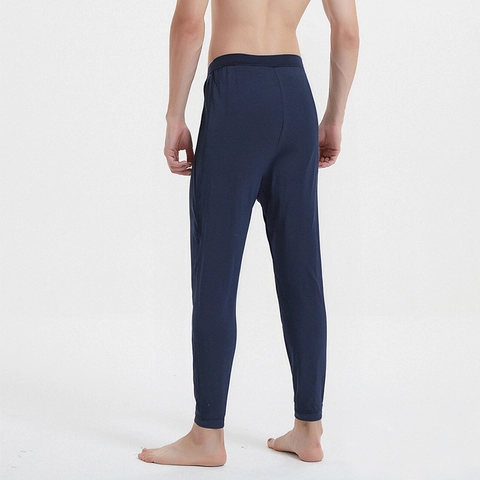 Caleçon Long Thermique pour Hommes avec Rembourrage en Soie de Mûrier Chaud Respirant Couche de Base Élastique Leggings Homme