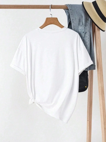 Women Casual Short Sleeve Faith Letter Print T-Shirt Religious Bible Verse Graphic Tee Top Round Neck Streetwear Summer Shirt