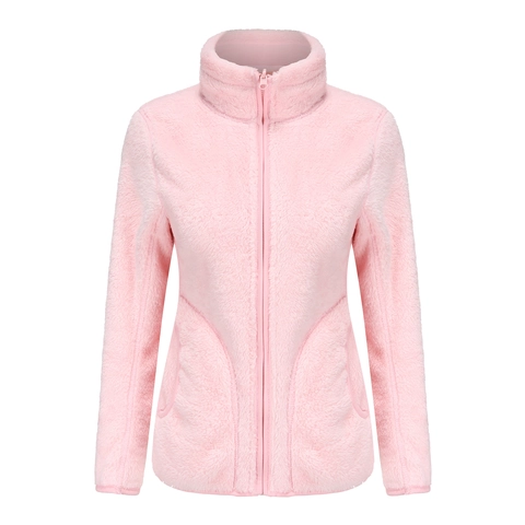 Giacca in Pile Polare Reversibile Donna Uomo Inverno Ispessito Caldo Vello di Corallo Collo in Piedi Cerniera Casual Outdoor
