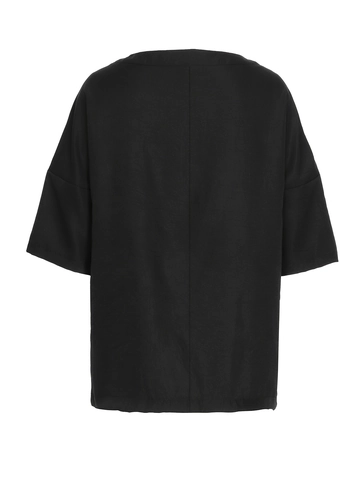 Camiseta Holgada Casual Mujer Vintage Cuello Redondo Top Manga Corta Oversized Vacaciones Verano Pullover Color Sólido Tee Poliéster