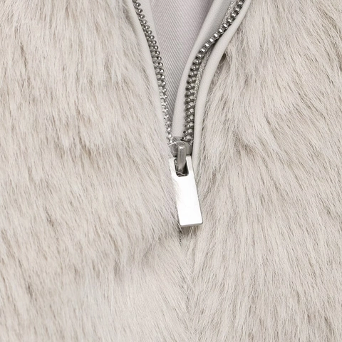 Women Fashion Faux Fur Short Jacket Elegant Solid Color Lapel Zipper Outerwear Luxury Thick Warm Long Sleeve Coat For Autumn Winter