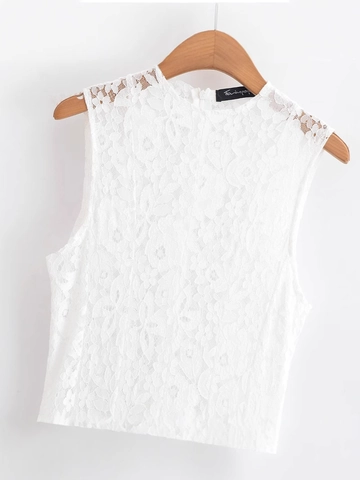 Women Elegant Sleeveless Lace Maxi Dress Round Neck Slim Fit A-Line Flowy Party Wedding Evening Long White Summer Dress