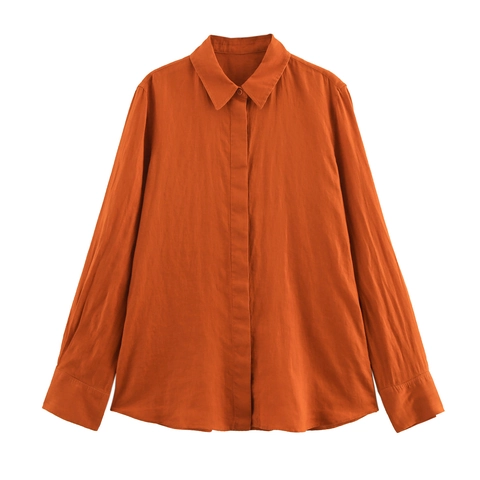 Damen Casual Leinen Polyester Hosen Set Einfarbig Langarm Revers Hemd Und Weites Bein Hosen Outfit Elegant Streetwear