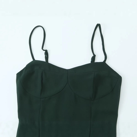 Women Sexy Ruffle Hem Bustier Cami Dress Adjustable Strap Smocked Back Slim Fit Mini Dress Summer Elegant Party Solid Color Dress