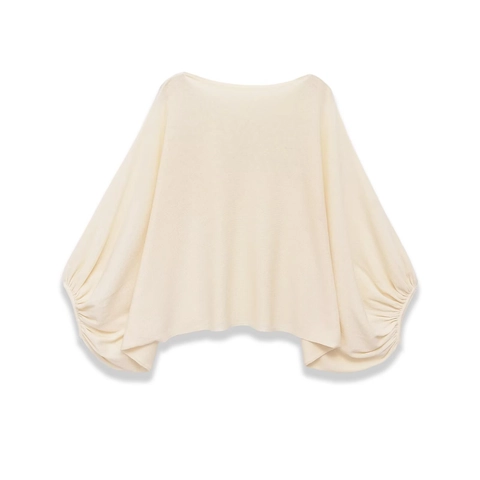 Women Casual Off Shoulder Batwing Sleeve Knit Sweater Loose Solid Color Pullover Long Sleeve Fashion Street Jumper Top