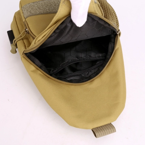 Men Outdoor Tactical Chest Bag Waterproof Oxford Fabric Camouflage Sling Bag With USB Charging Port Crossbody Bag For Men