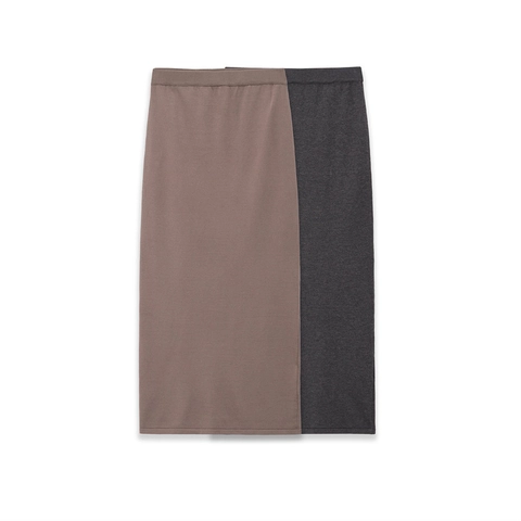 Damen Casual Ärmelloses Strickoberteil Und Midi Rock Outfits Gerippt Einfarbig Schlanke Passform Raffinierte Streetwear Loungewear Kleidung
