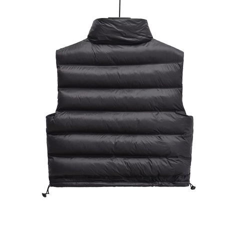 Women Casual Stand Collar Puffer Vest Sleeveless Quilted Jacket Solid Color Padded Waistcoat Autumn Winter Outerwear