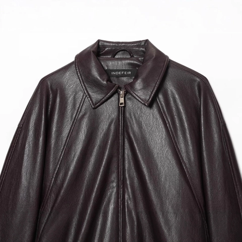 Women Faux Leather Bomber Jacket Casual PU Leather Lapel Zipper Long Sleeve Raglan Sleeve Biker Coat Solid Outerwear