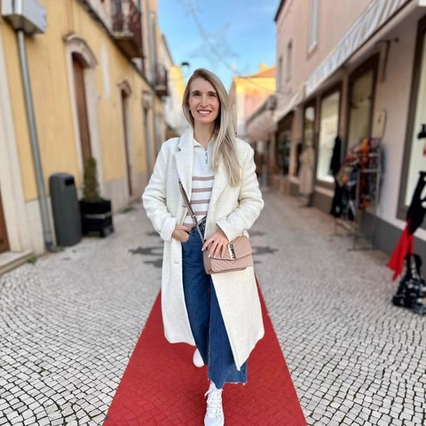 Women Long Textured Woolen Style Coat Elegant Lapel Single Breasted Outerwear With Flap Pockets Casual Autumn Winter Jacket