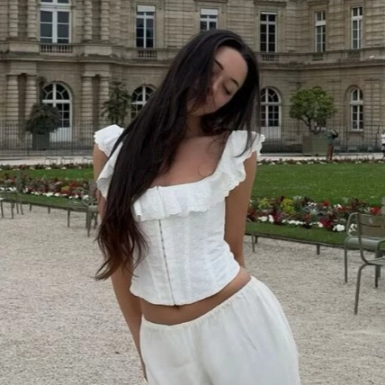 Französischer Vintage Weiß Baumwolle Lochstickerei Korsett Top Damen Off Shoulder Rüschen Schlanke Passform Crop Top Bluse